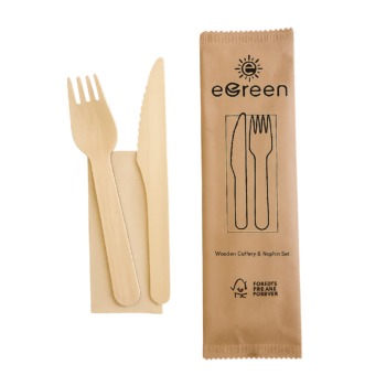 Wood Cuttlery & Napkins